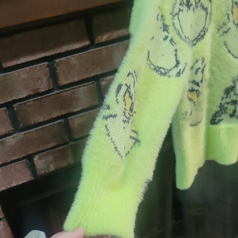 Justice Grinch Knit Sweater in Green - Picture 5 of 5